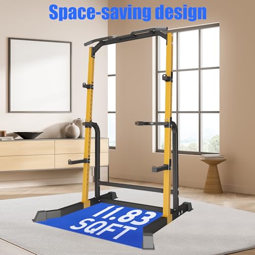 Heavy Duty 1000LB Power Cage Squat Rack with Adjustable Pull-Up Bar O63578