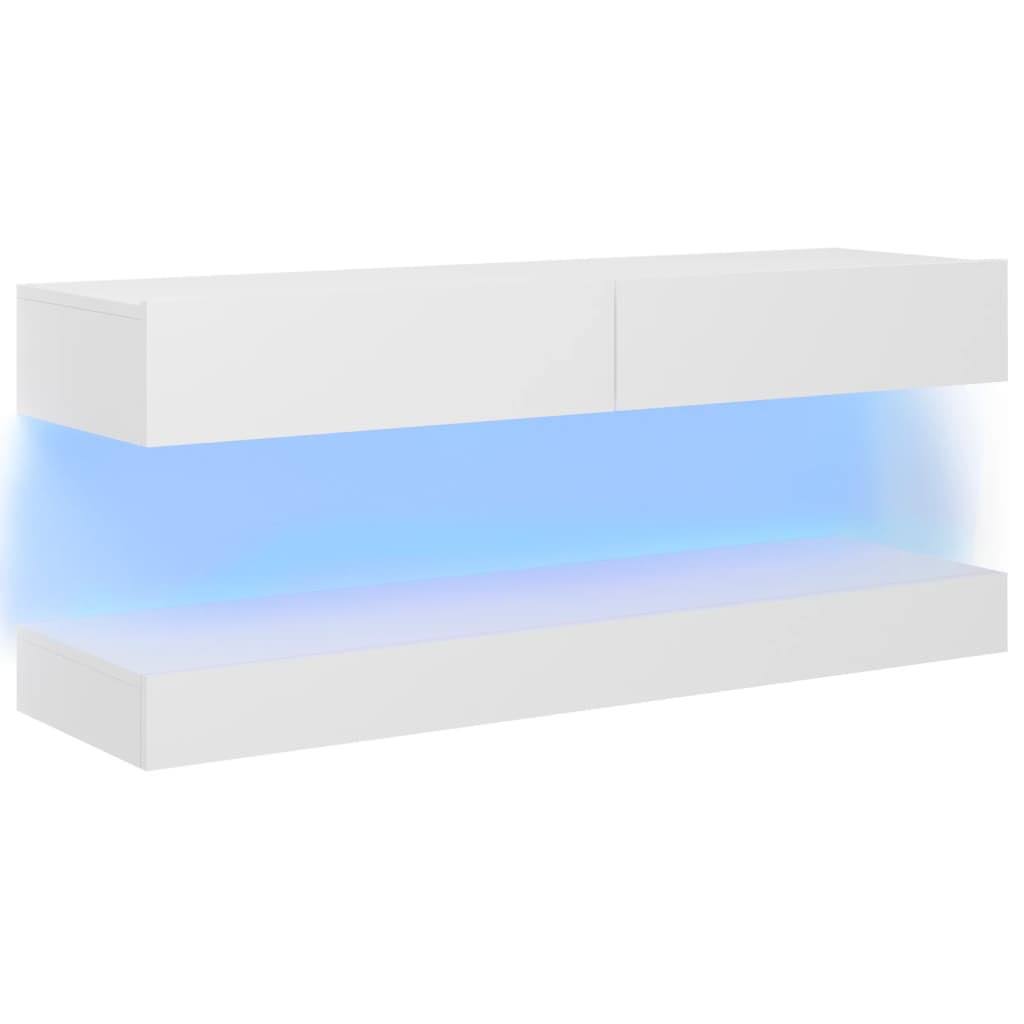Gray TV Cabinet with LED Lights T9323