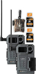 Cellular Trail Camera Twin Pack with SD Cards and Microfiber Cloth Screen Cleaner B189