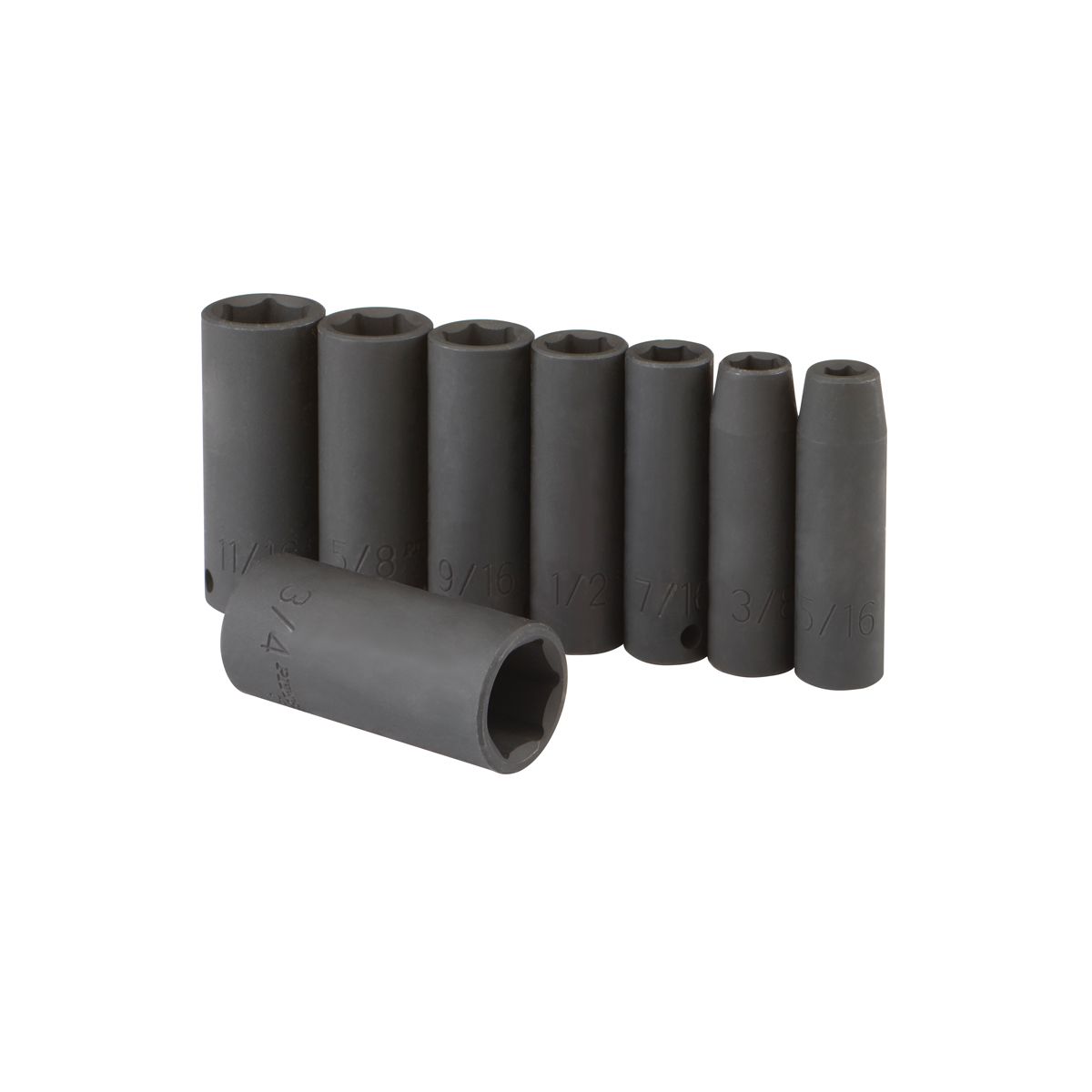 3/8 in. Drive SAE Impact Deep Socket Set, 8 Piece E7051