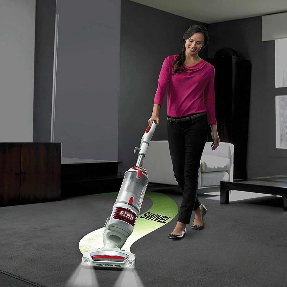 Red Bagless Upright Vacuum N7795