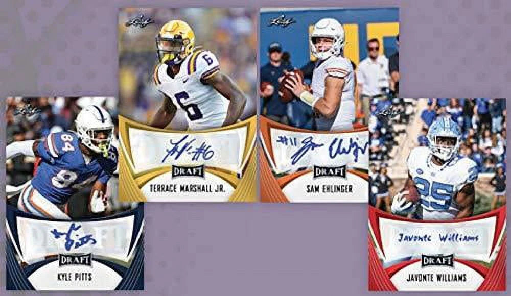 2021 Draft Football Trading Card Box 3 Autographs I4529