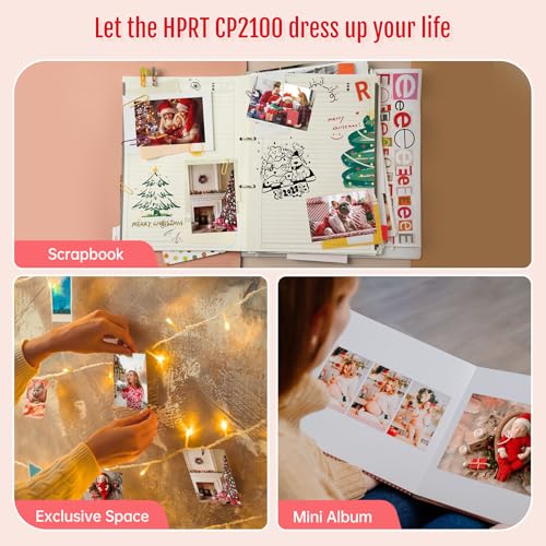 Pink Mini Portable Photo Printer with Bluetooth U53498
