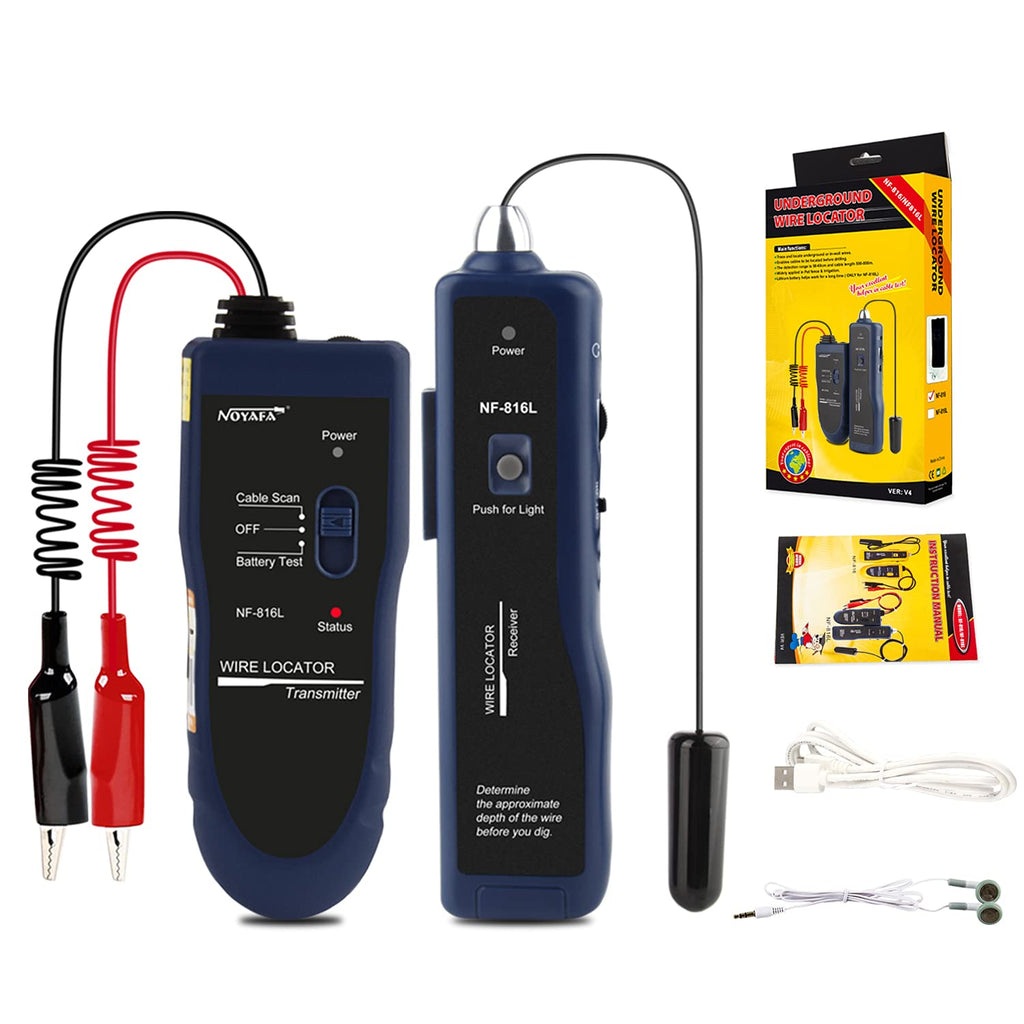 Underground Cable Wire Locator with Rechargeable Lithium Battery F77385