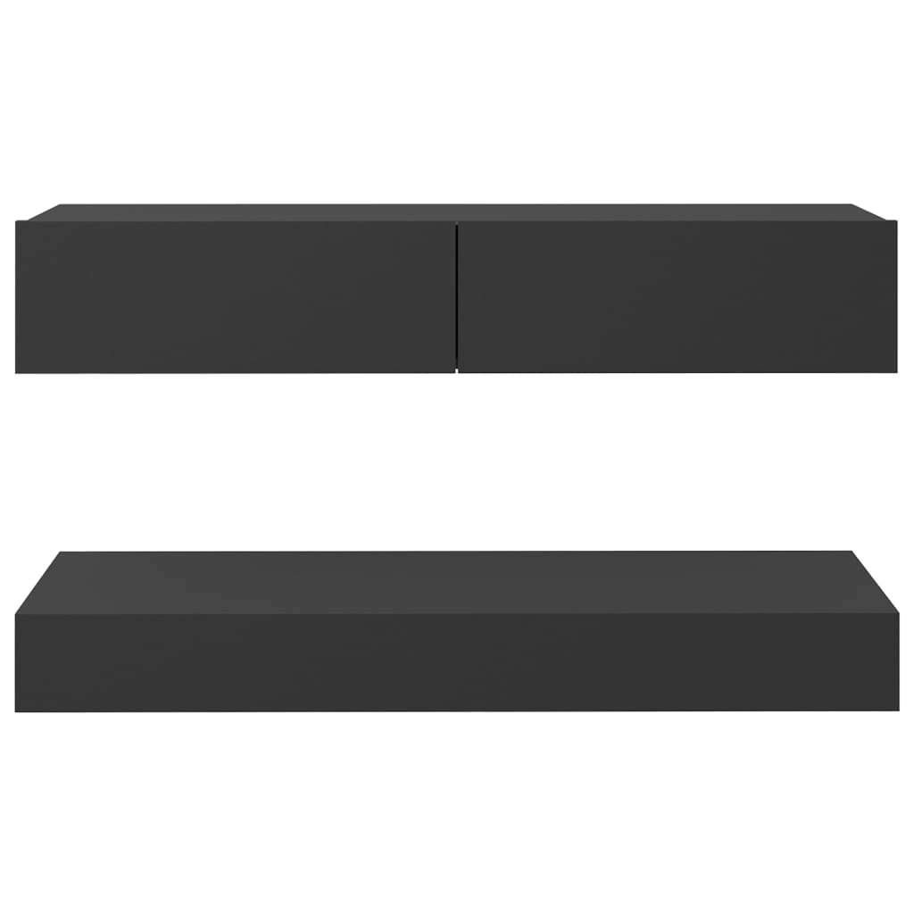 Gray TV Cabinet with LED Lights T9323