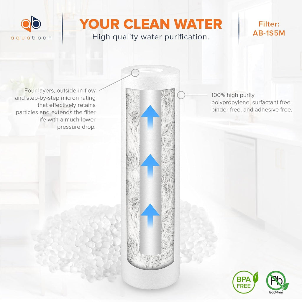 12-Pack 5 Micron 10 inch Sediment & CTO Carbon Filters Y396