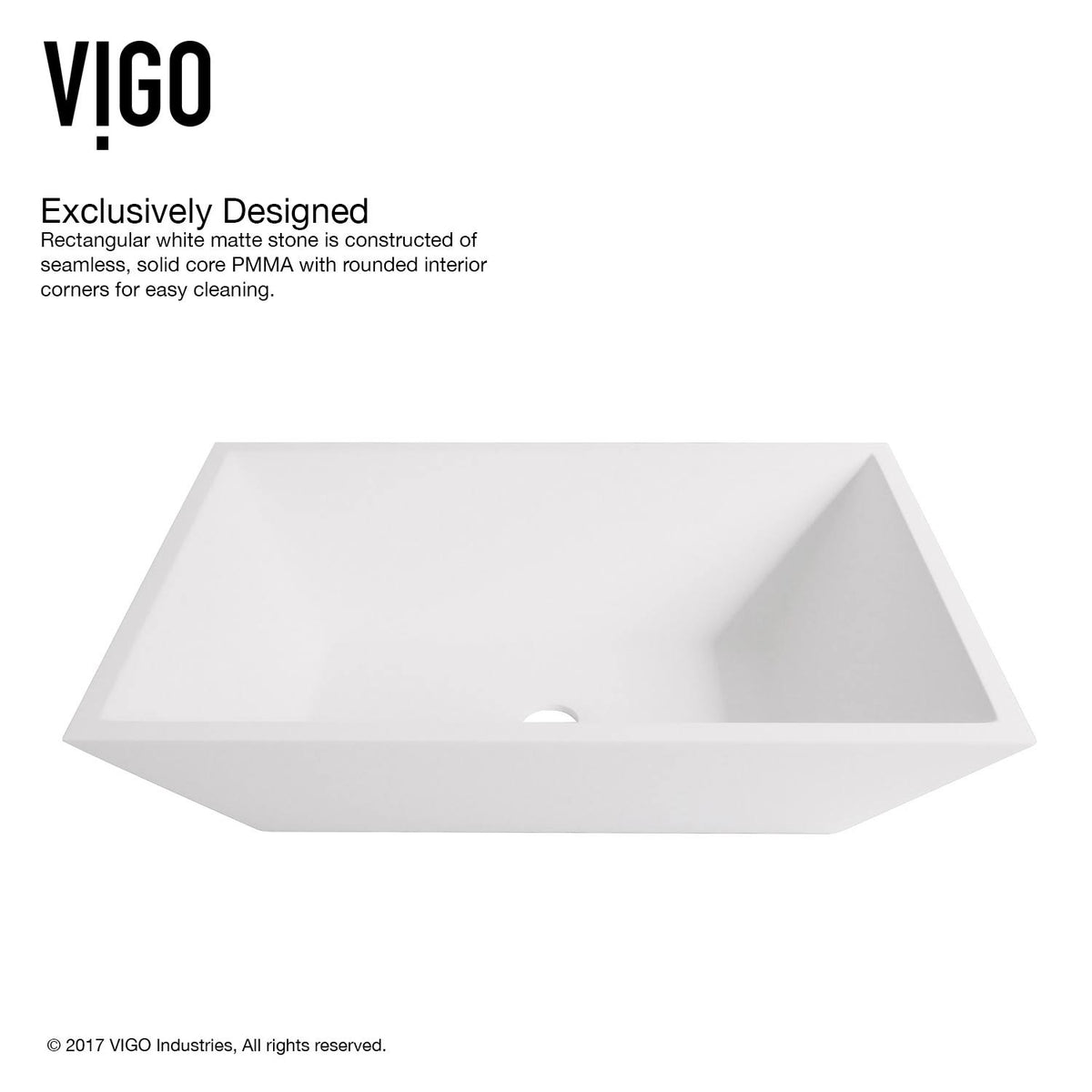 Matte Stone Vessel Bathroom Sink with Brushed Nickel Vessel Faucet F92637