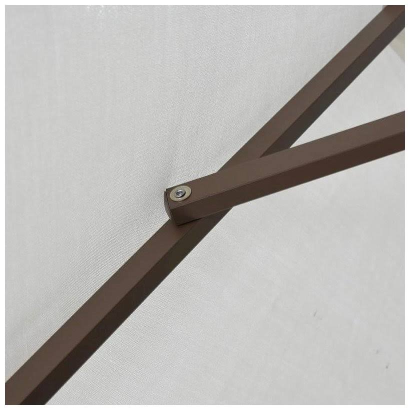 9 ft. Aluminum Push Button Tilt Market Umbrella, Beige H70455