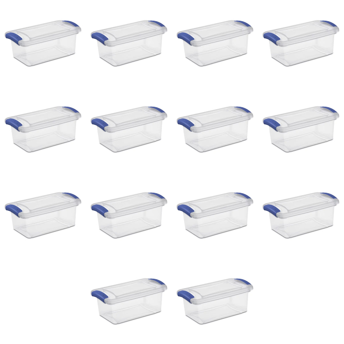 7 Qt Latch Box Plastic Set of 14 K756