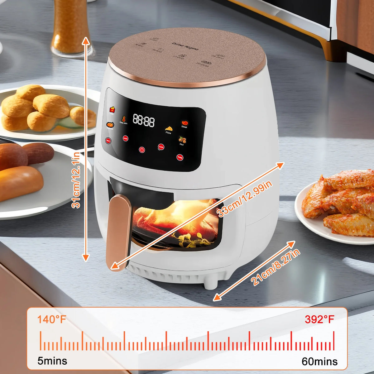 6 QT Nonstick Air Fryer G6648