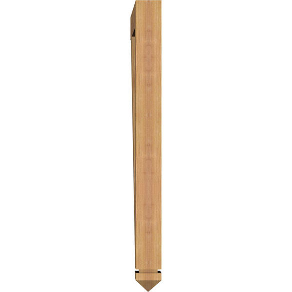 3 1/2x22W x 28x22D x 40x22H Traditional Arts & Crafts Smooth Bracket, Western Red Cedar X226