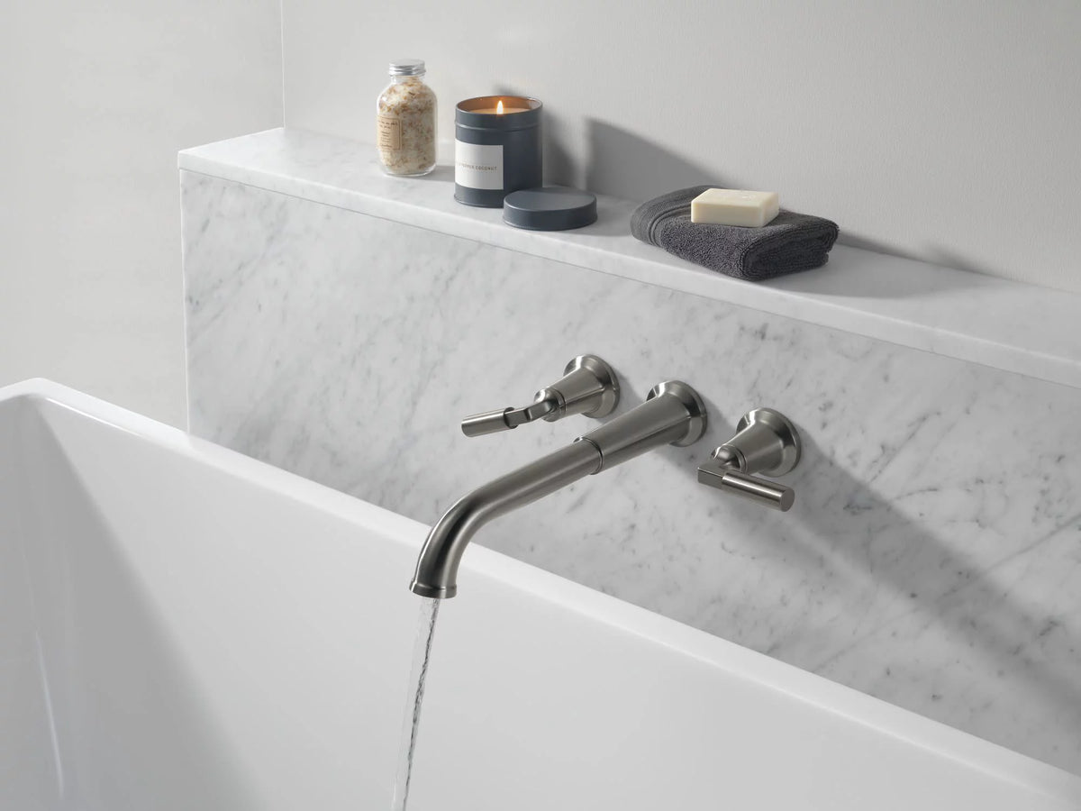 Double Handle Wall Mounted Tub Filler Trim - Nickel V988839