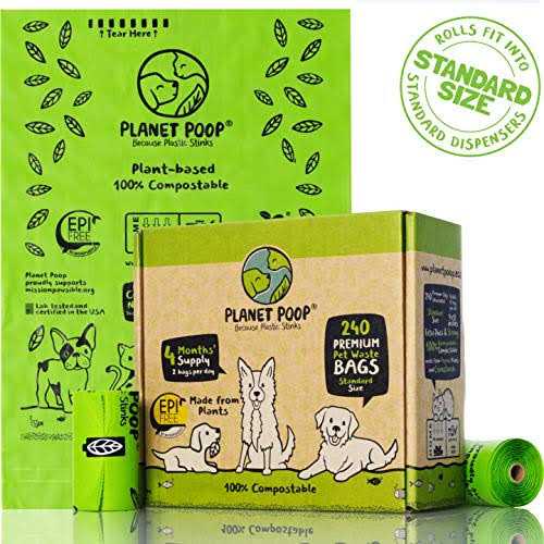 Compostable Dog Poop Bags on Refill Rolls S15572