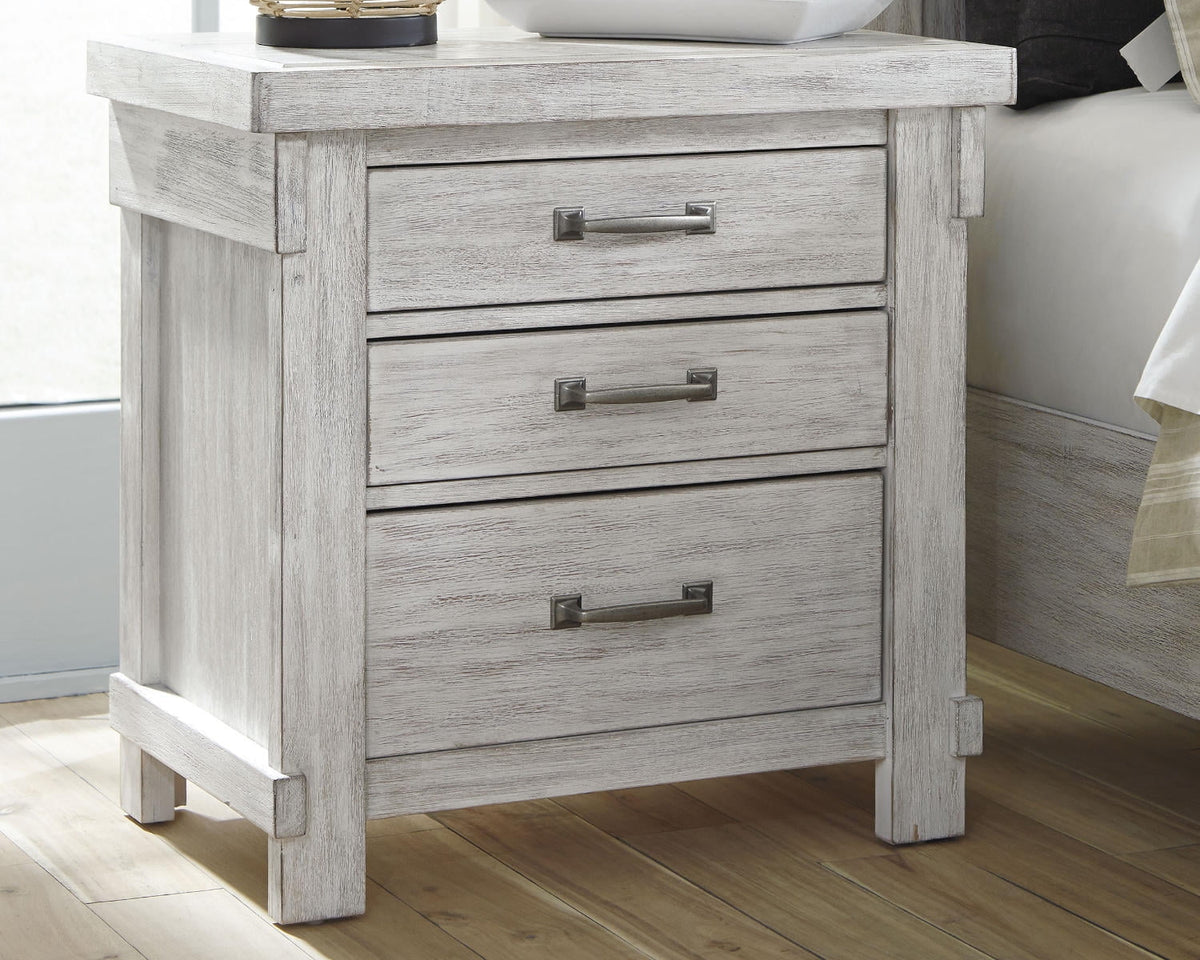 White Nightstand M14468
