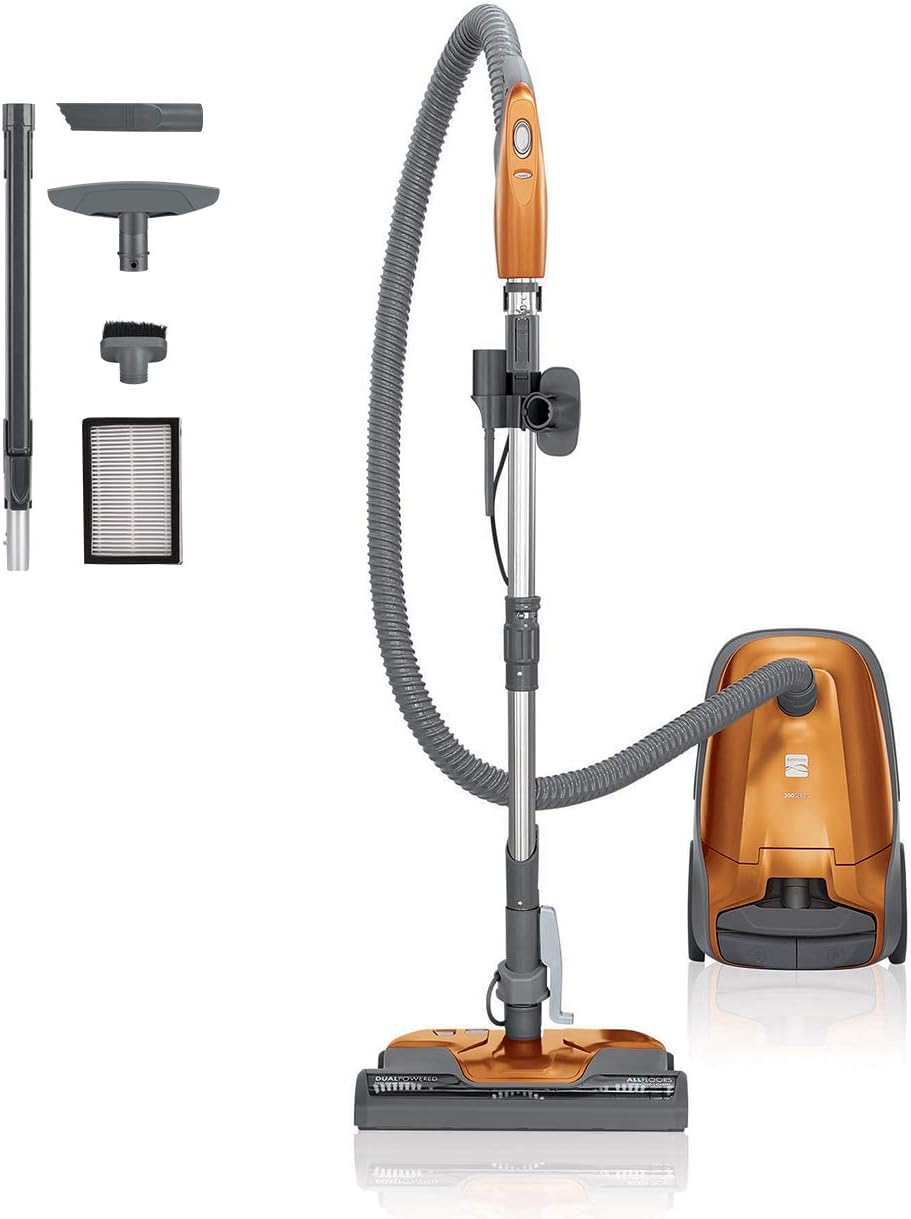 Lightweight Bagged Canister Vacuum Cleaner with Extended Telescoping Wand T2885
