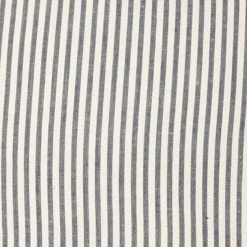 Blue Ticking Stripe King Quilt Coverlet F937