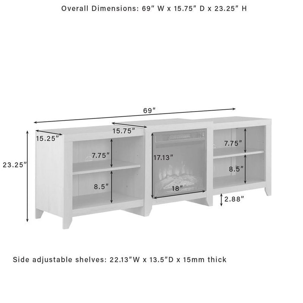 Dark Walnut Wood TV Stand C8315