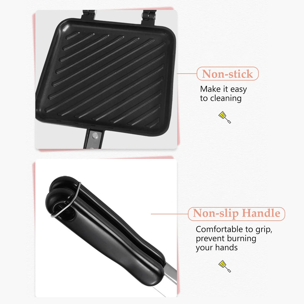 Non-stick Sandwich Maker with Insulated Handle H67207
