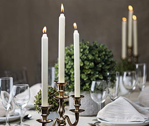Ivory Unscented Dripless 11.5 Inch Candlesticks Bulk Pack 50 Count D8811
