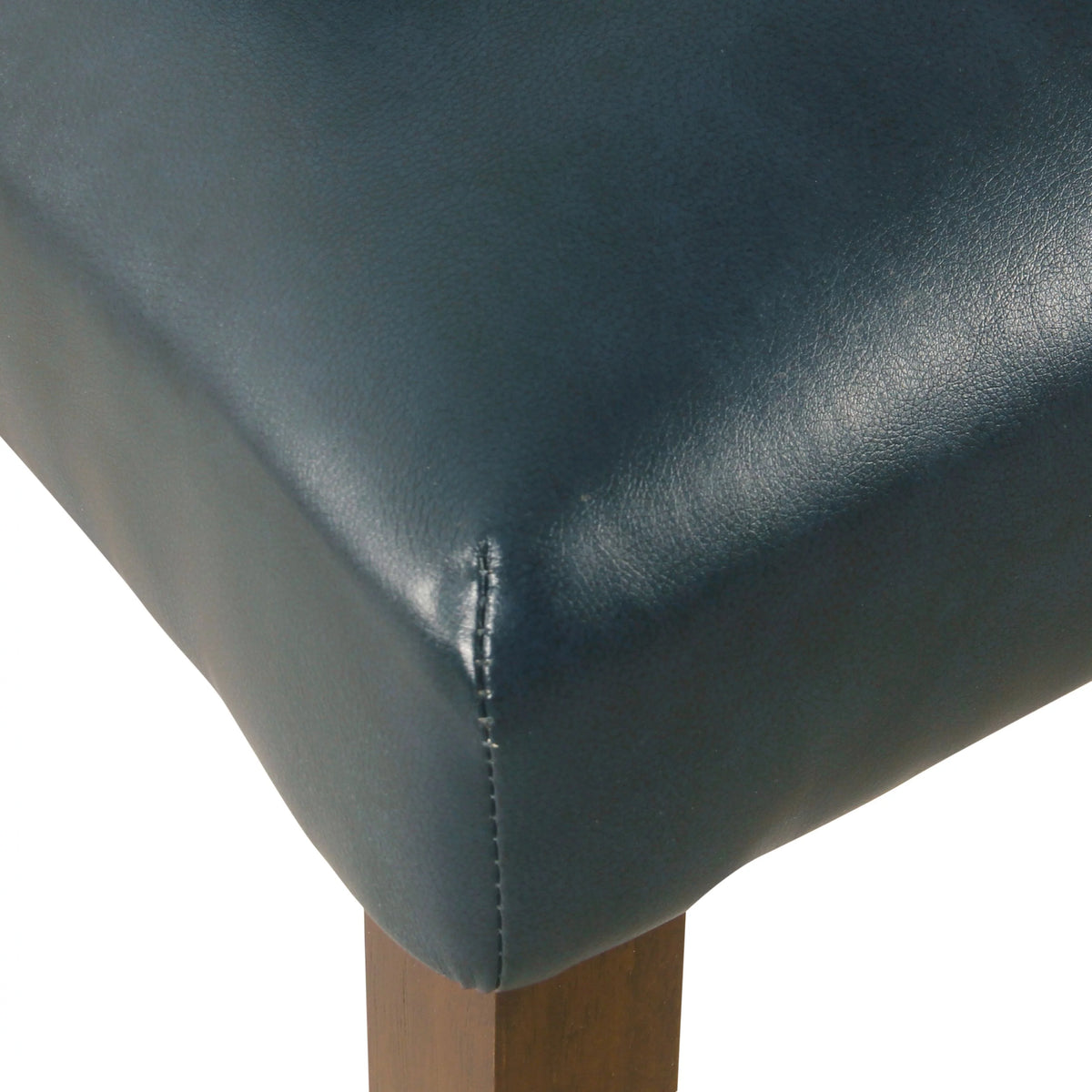 Dark Blue Faux Leather Dining Chair Set of 2 I648