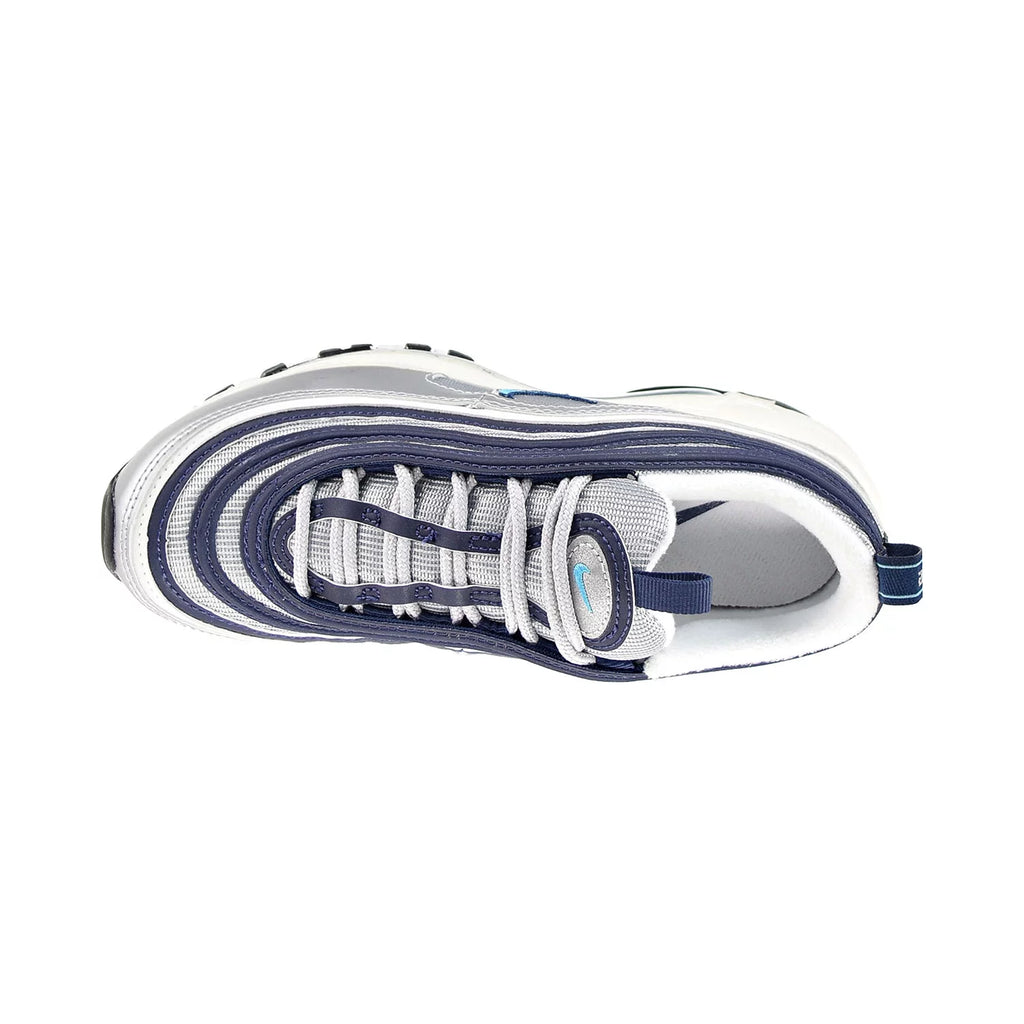 Metallic Silver Chlorine Blue Shoes O51414