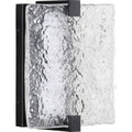 Black LED Stone Glass Wall Sconce A562711