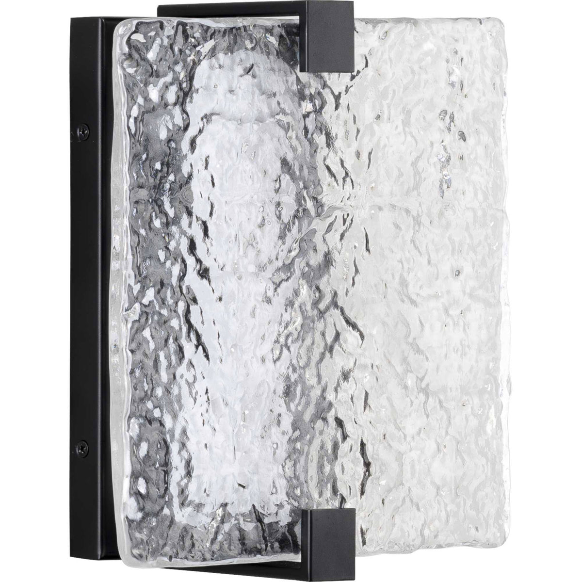 Black LED Stone Glass Wall Sconce A562711