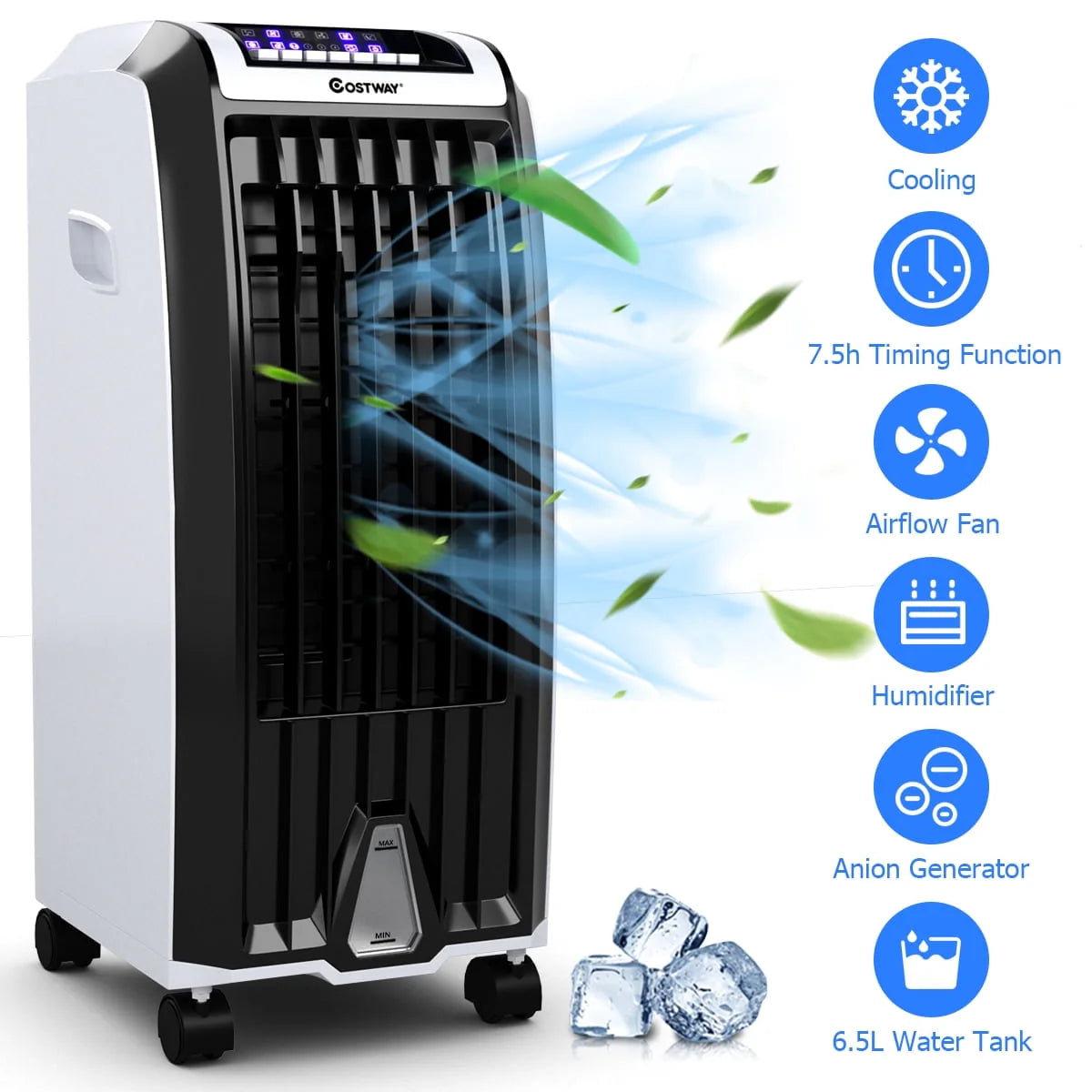 Portable Evaporative Cooler Fan with Remote Control J15601