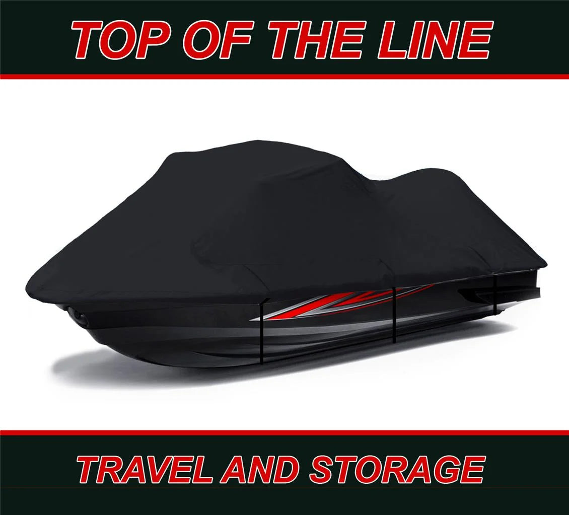 Black 600 Denier JetSki Cover 1-2 Seater P664