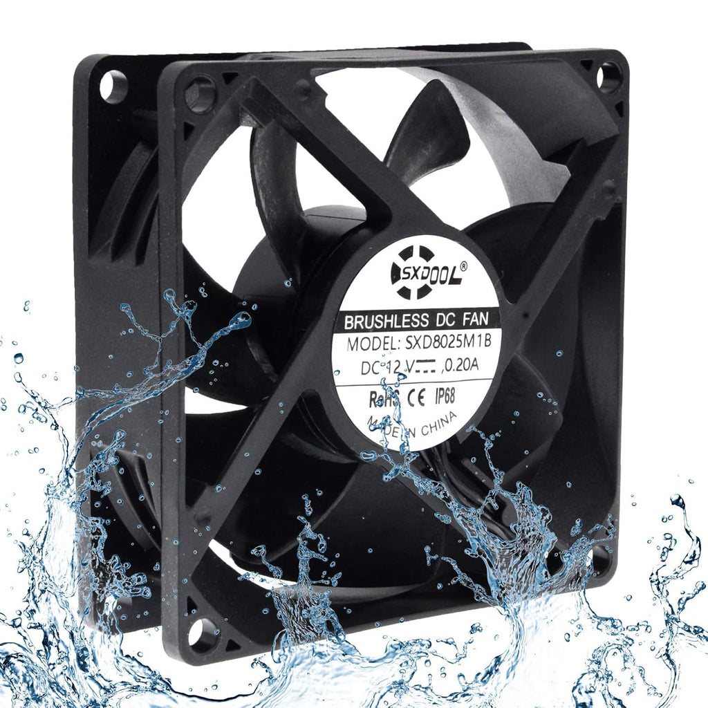 80mm DC 12V Waterproof Cooling Fan S221216