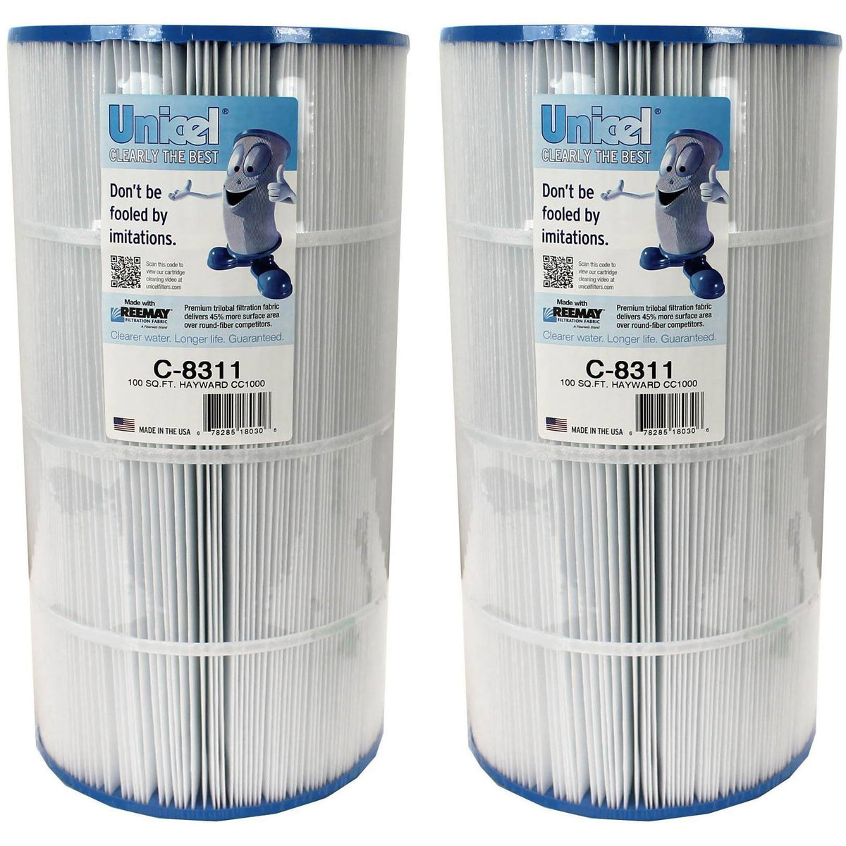 2 Spa Replacement Cartridge Filters 100 Sq ft P29393