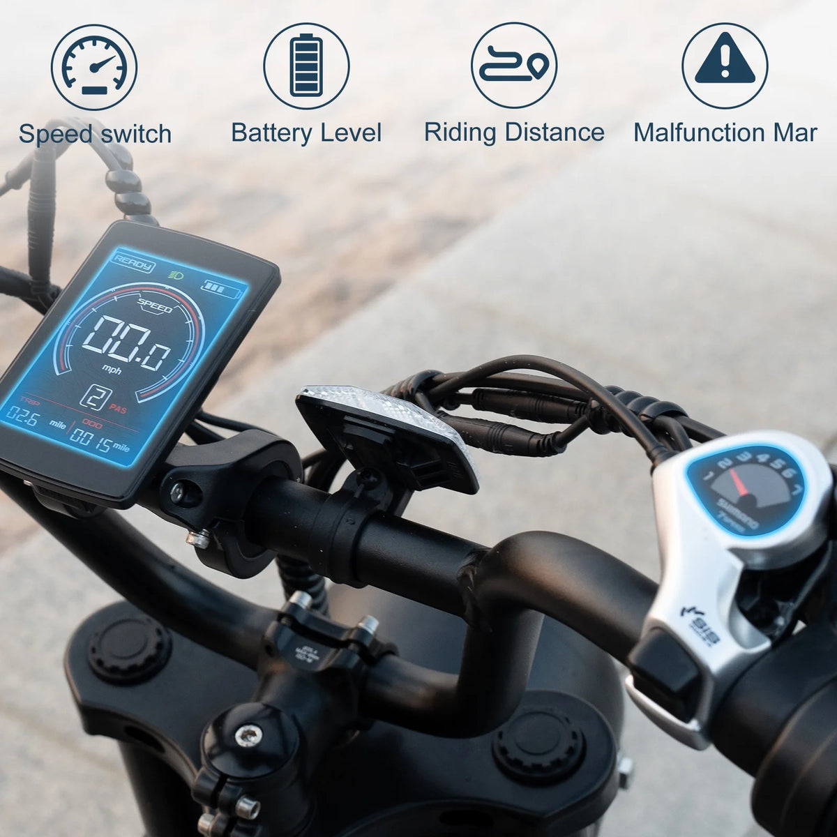 Black 20" 4.0 Fat Tire Electric Bike with 48V 15Ah Battery K717872