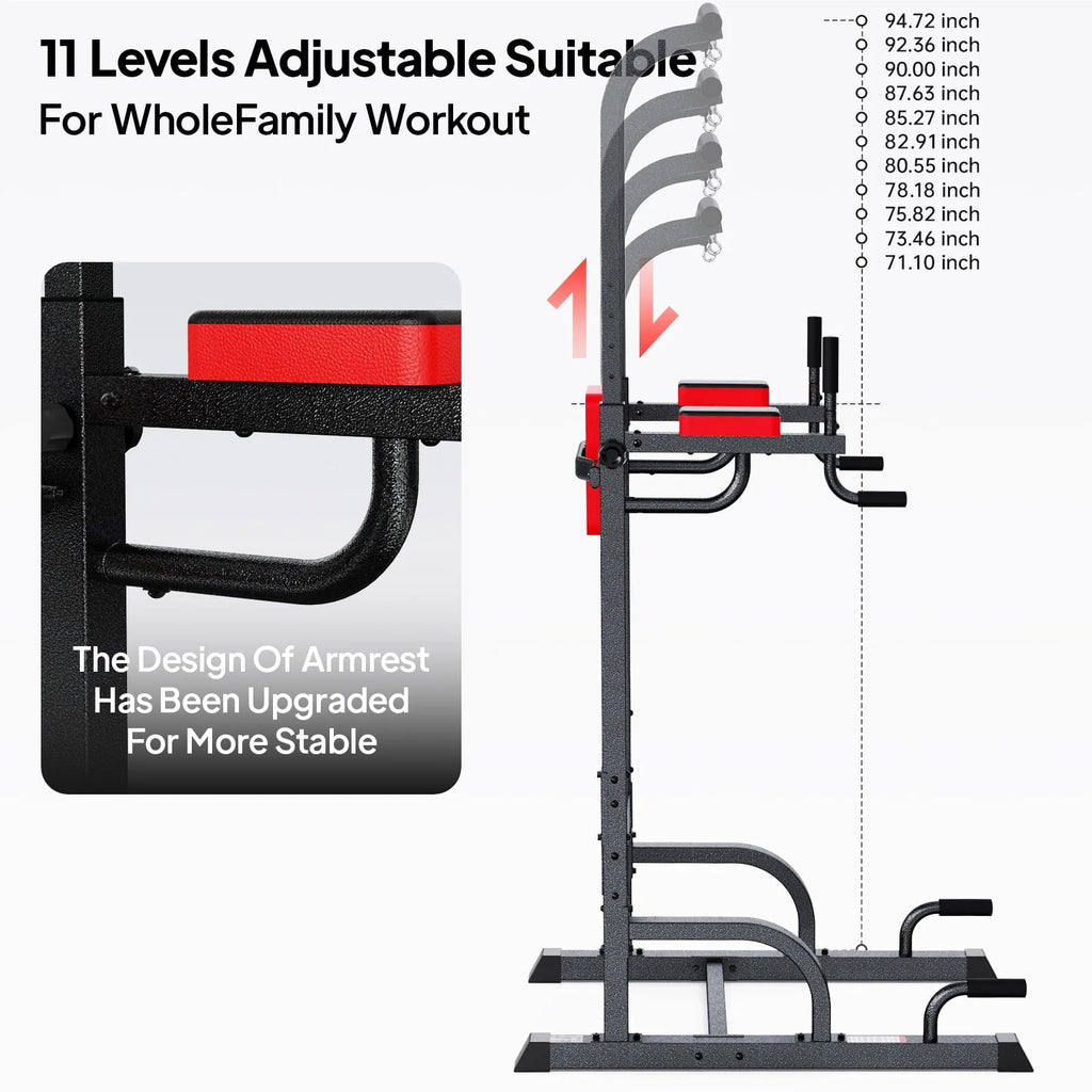 Multifunction Power Tower Dip Station Pull up Bar N209
