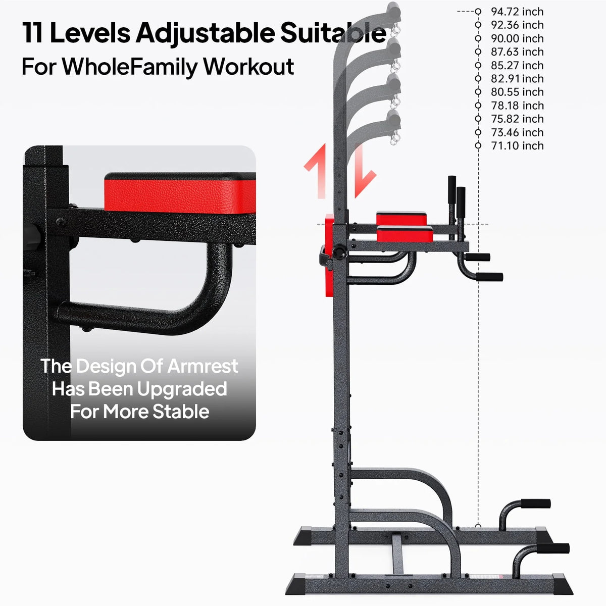 Multifunction Power Tower Dip Station Pull up Bar N209