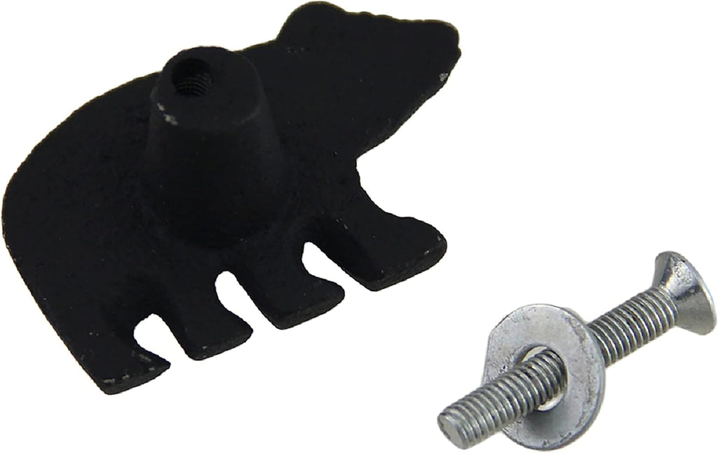 Matte Black Cast Iron Drawer Cabinet Pull Set of 24 L5248