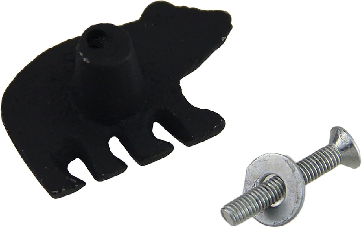 Matte Black Cast Iron Drawer Cabinet Pull Set of 24 L5248