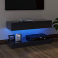 Gray TV Cabinet with LED Lights T9323