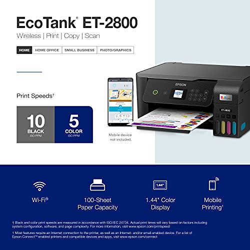 White Wireless Color All-in-One Supertank Printer F77503