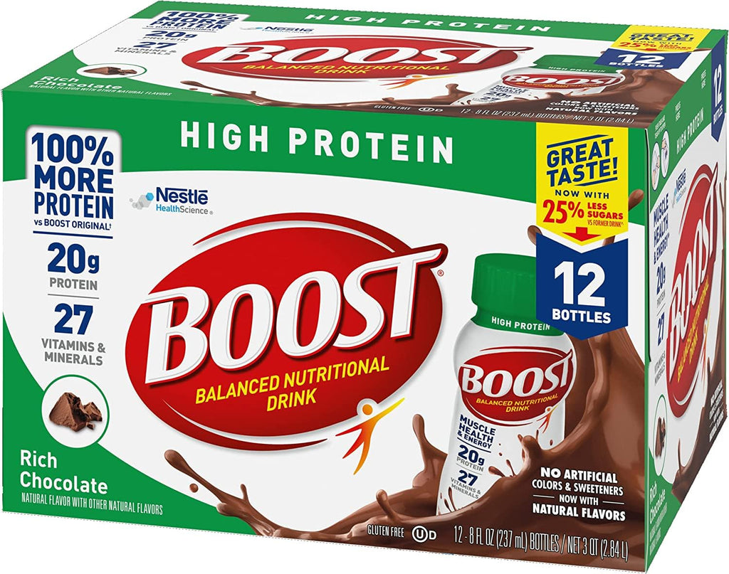 Rich Chocolate 8 FL OZ Pack of 12 Nutritional Drink W49914
