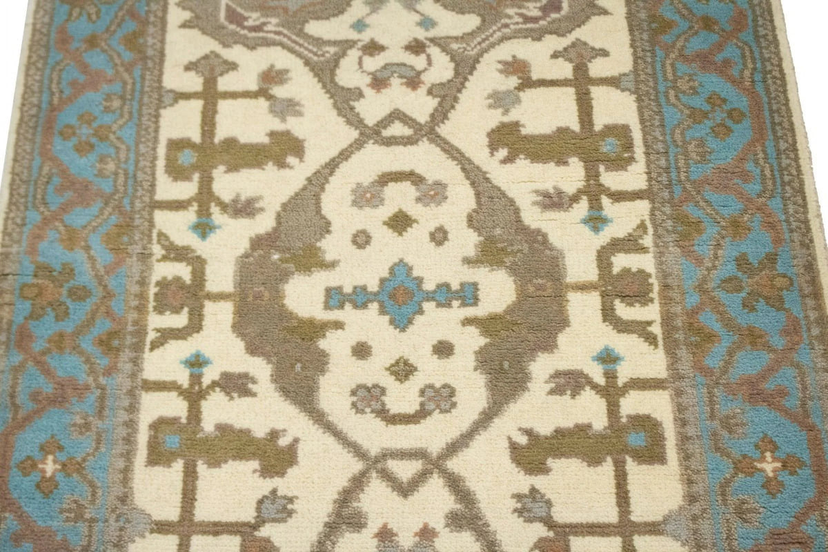 Cream Floral 3X5 Oriental Rug X61951
