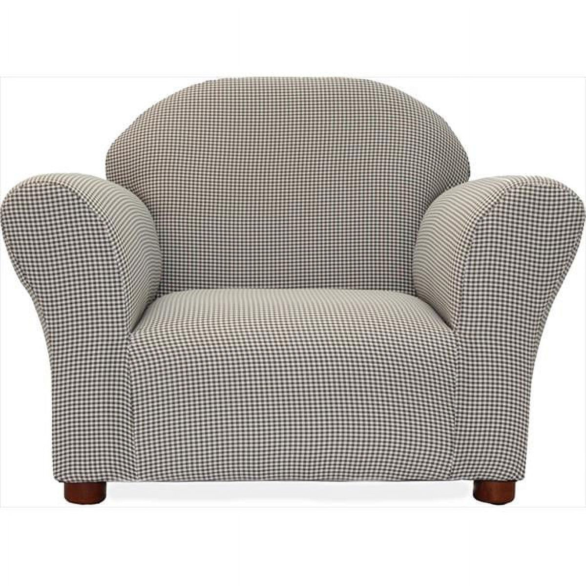 Brown Gingham Chair L750