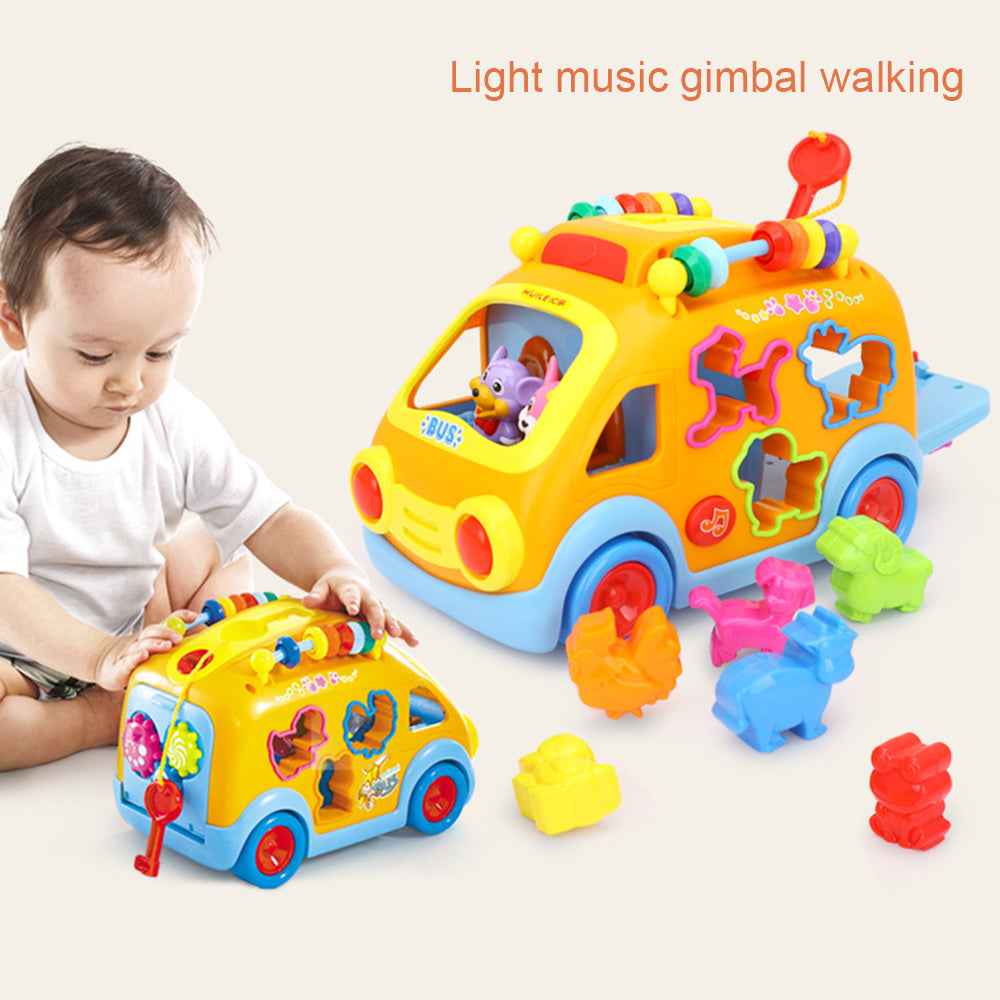 Toddler Music Bus Toy with Animal Matching V9656