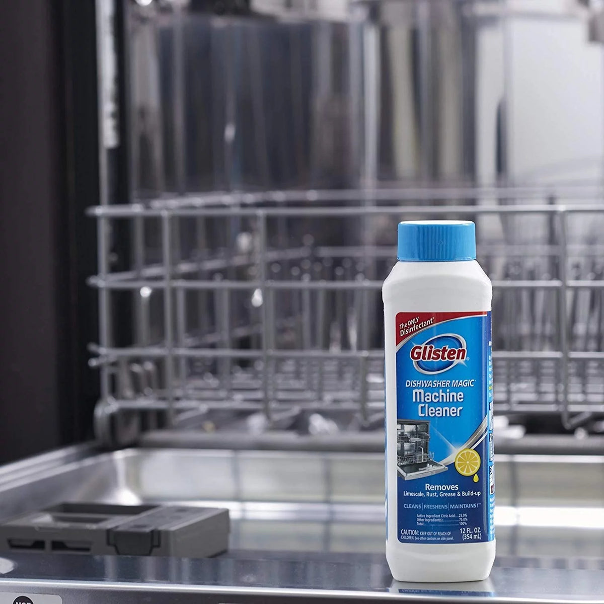 Dishwasher Cleaner & Disinfectant Fresh Lemon 12 Ounce Pack of 3 Y661