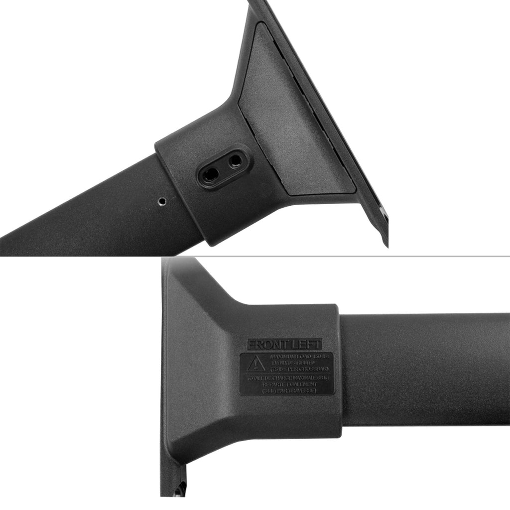 Black Aluminum Roof Rack Cross Bar Cargo Carrier 2PCS T4302