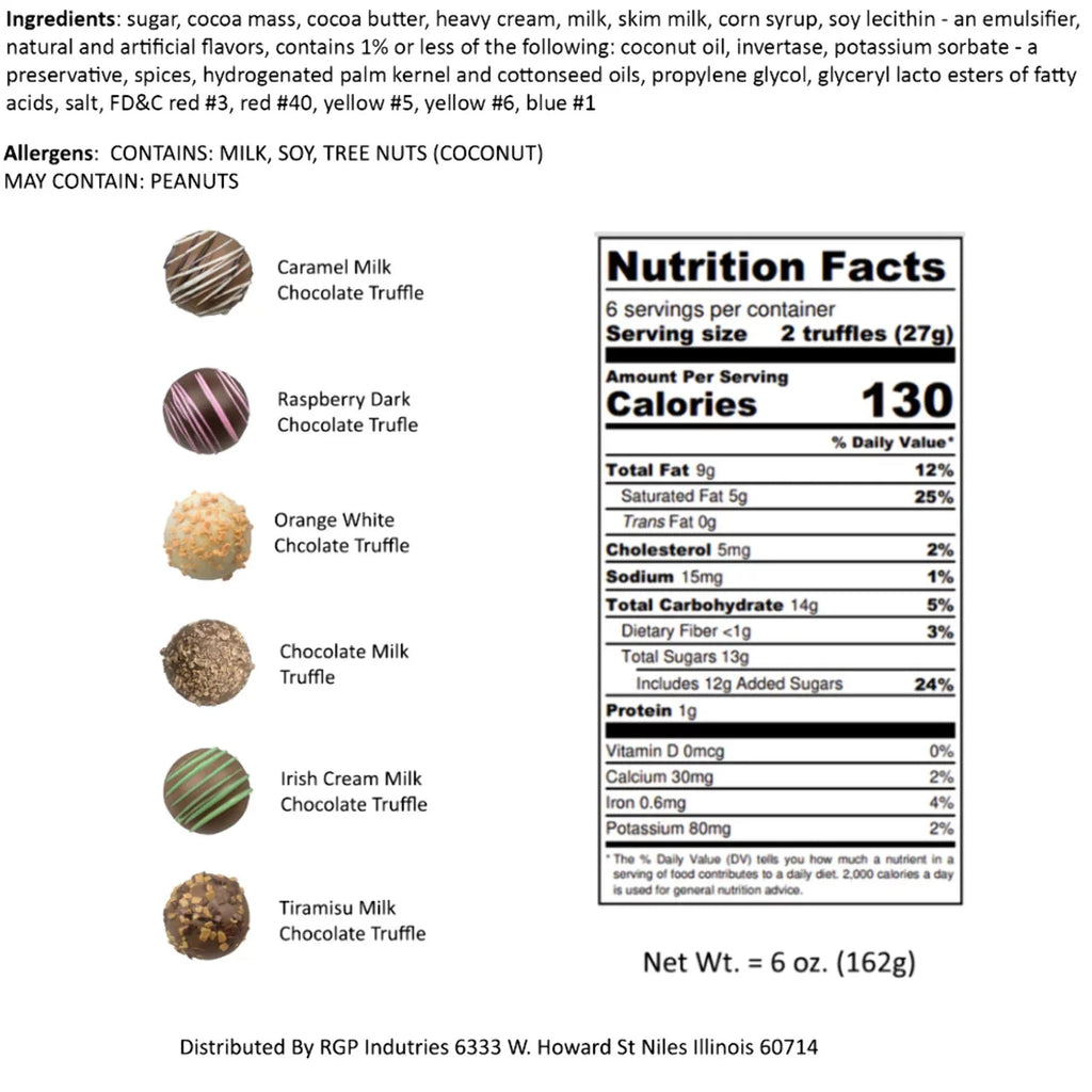 Assorted Flavors Truffle Box Z181342
