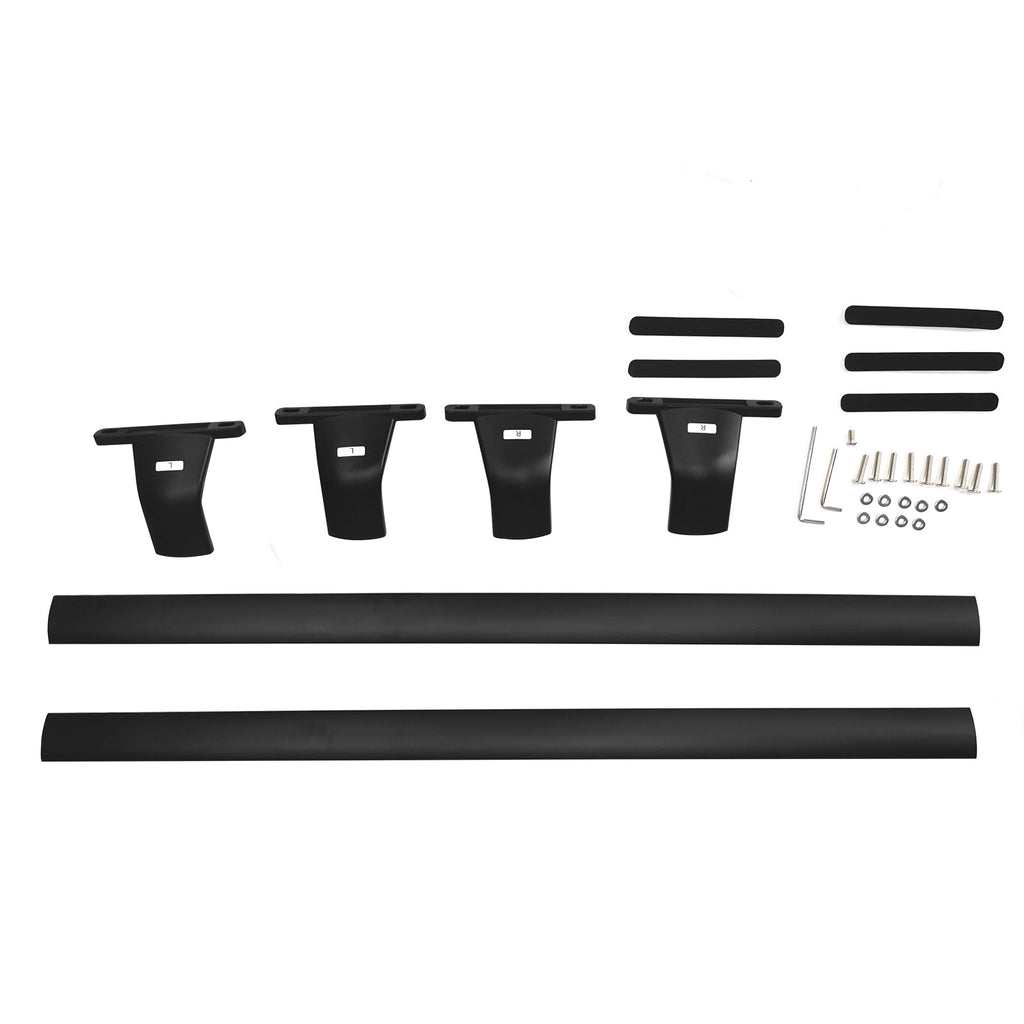 Black Aluminum Roof Rack Cross Bar Cargo Carrier 2PCS T4302