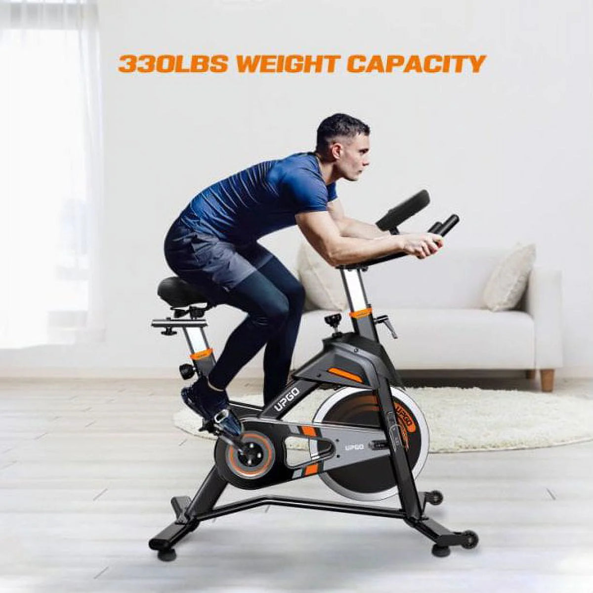 Indoor Cycling Stationary Exercise Bike with 330LBS Capacity L5412