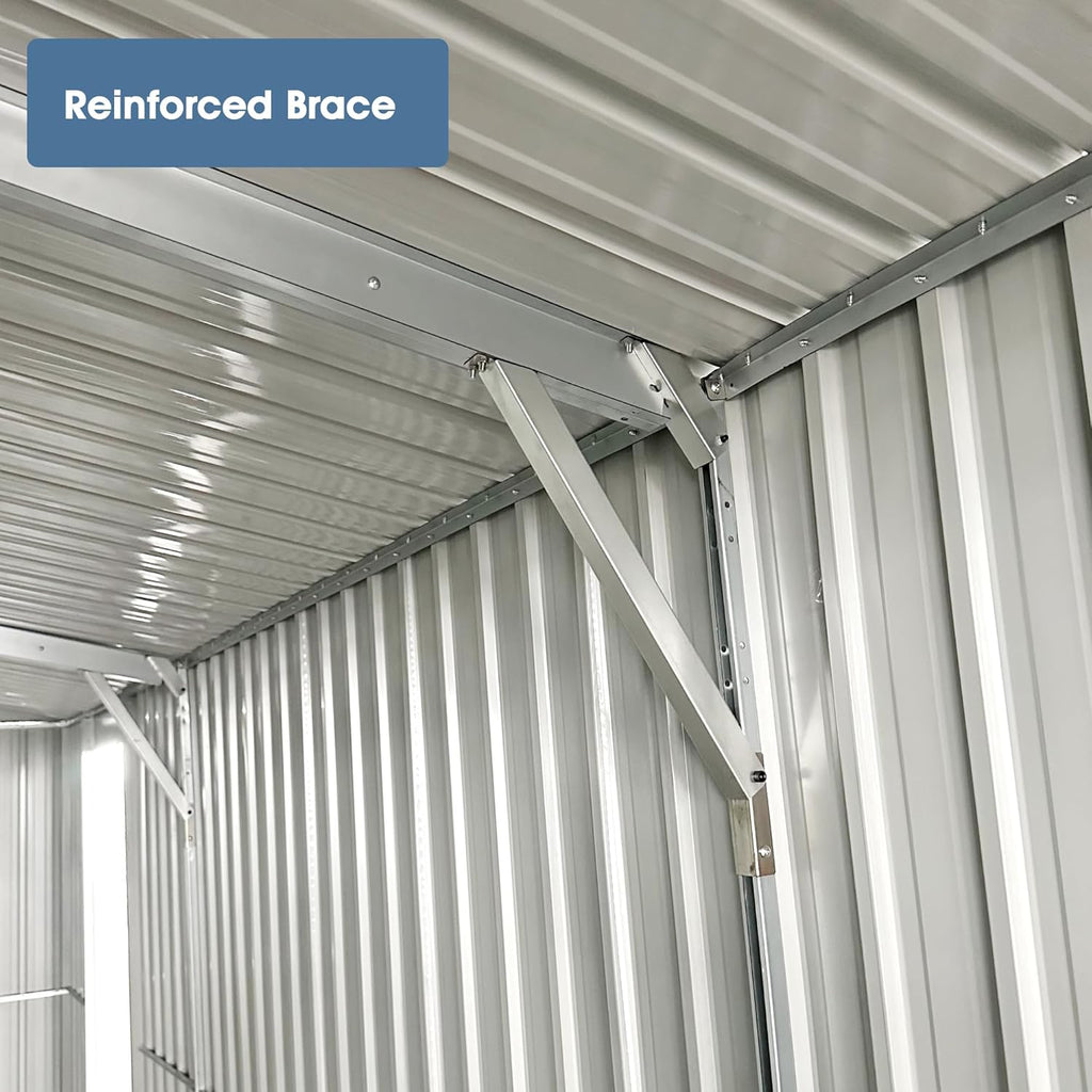 Heavy-Duty Metal Garage Shed 20'x10' K138442