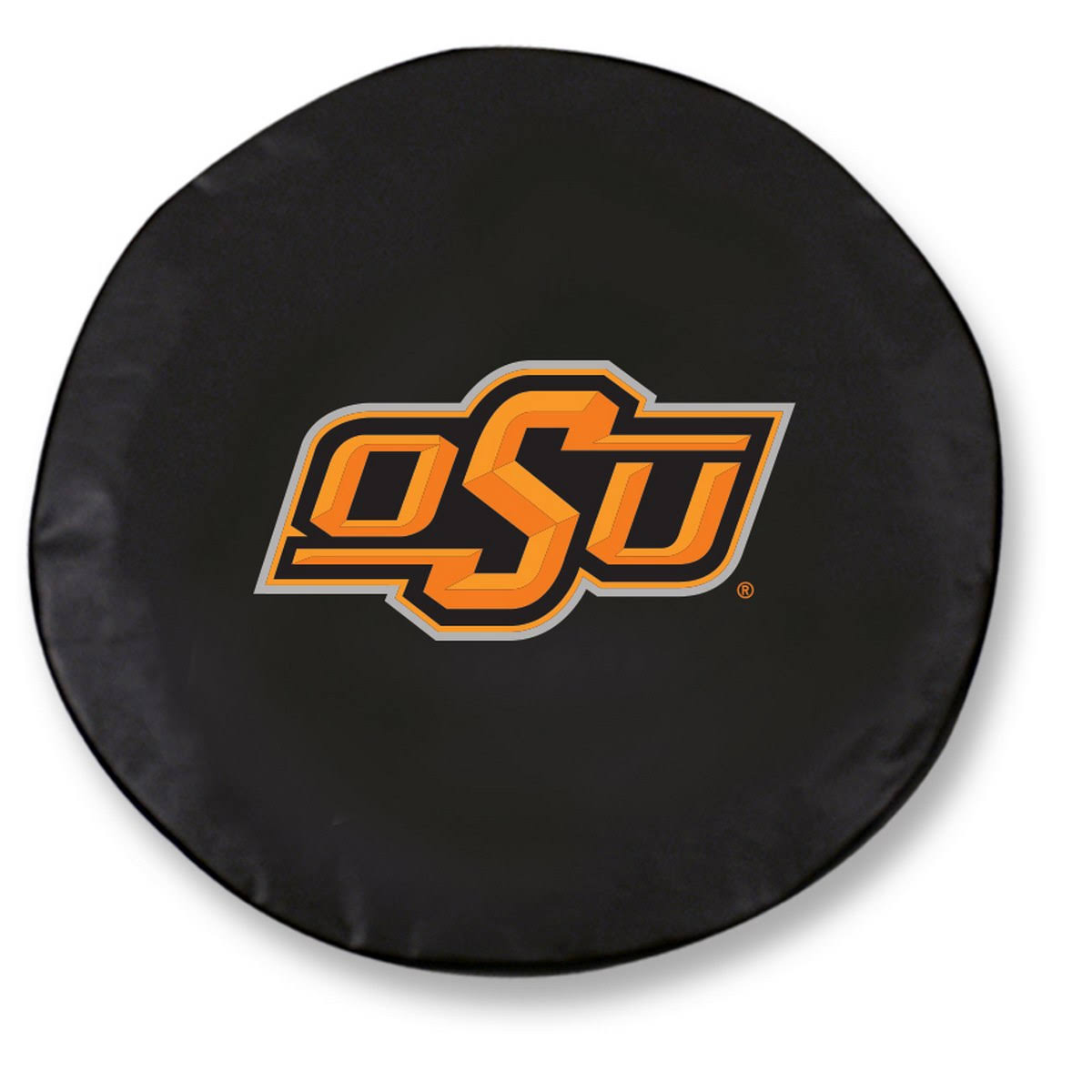 Black Vinyl Fitted Car Tire Cover P30067