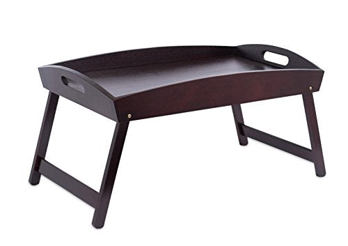 Walnut Bamboo Bed Tray with Folding Legs N184137
